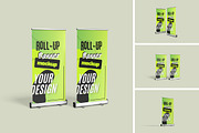 Roll-Up Banner Mockup, an Advertising Mockup by Pikachudesign (Thumbnail 1 of 4)