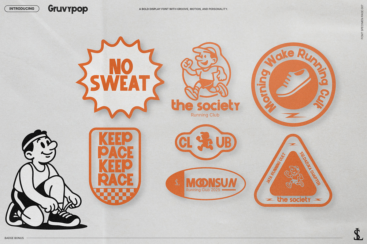 Gruvy Pop Sans, a Sans Serif Font by Sundaylab (Photo 9 of 11)