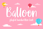 Balloon Playful Handwritten Font, a Handwritten Font by Fatmawati (Thumbnail 1 of 12)