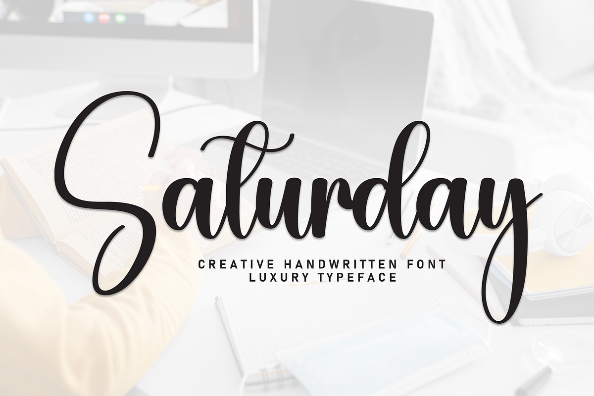 Saturday | Script Font, a Handwritten Font by Scratchones (Photo 1 of 8)