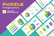 Puzzle Infographic Templates EPS, a Presentation Template by Mighty-Slide (Thumbnail 1 of 8)