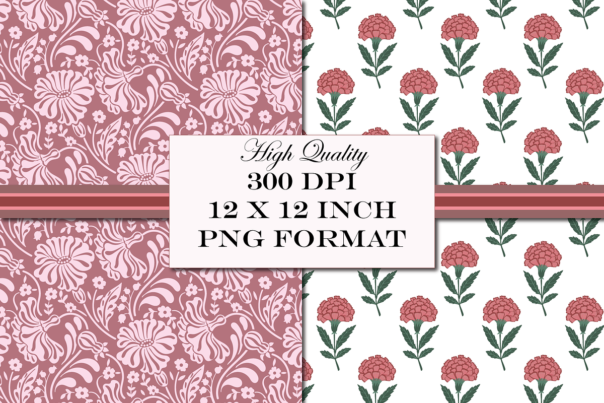 Lilac & Rose Bohemian Patterns, a Pattern Graphic by RachelStudio (Photo 5 of 10)