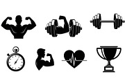 Ultimate Fitness Gym Vector Bundle, an Illustration by Creativeshirt (Thumbnail 21 of 51)