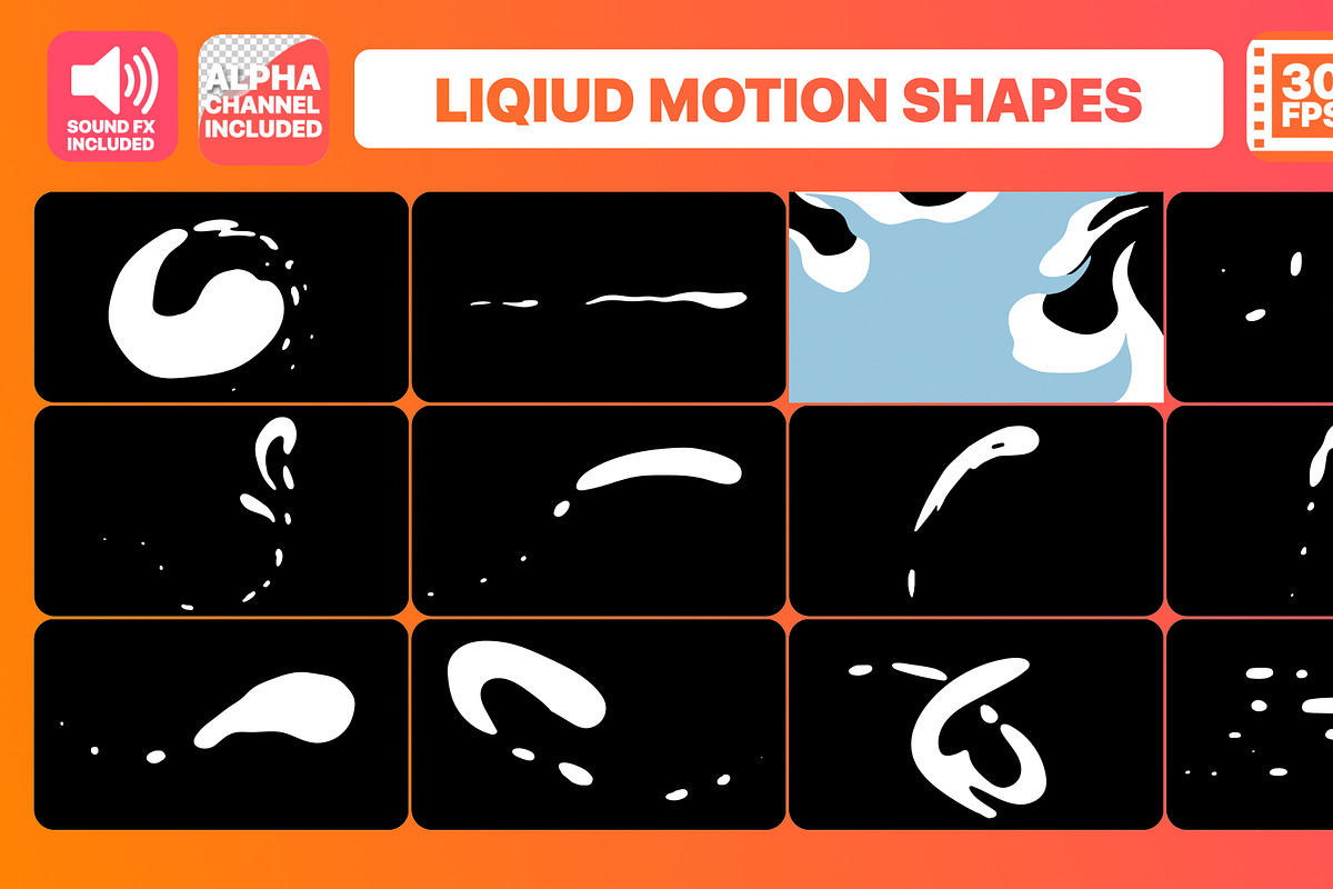 Liquid Shapes | Motion Graphics, a Graphic by FlashFXbox (Photo 1 of 2)