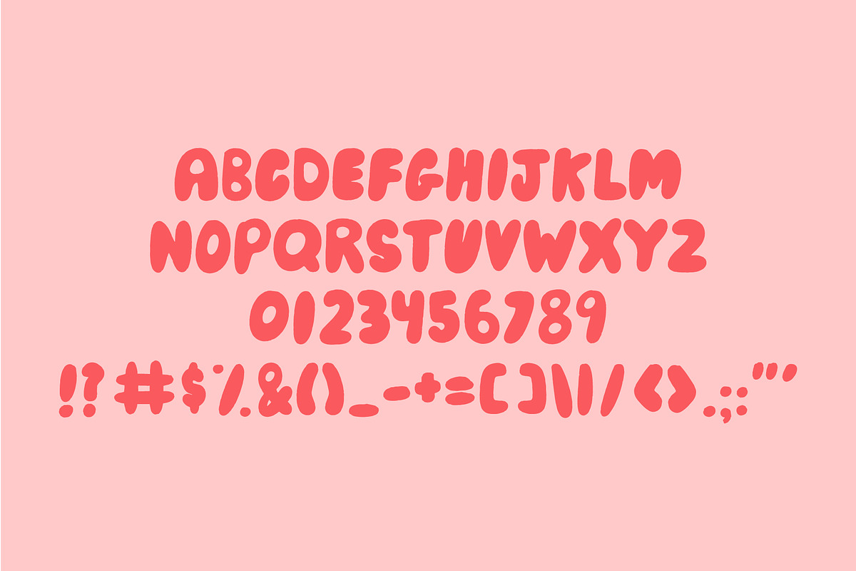 Plump - Round Thick Playful Font, a Font by Forth and Wild (Photo 2 of 8)