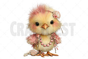 Whimsical Summer Chick Clipart, an Illustration by Craft Nest (Thumbnail 11 of 12)