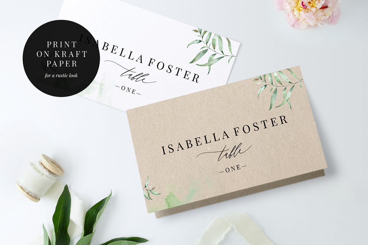 Wedding Place Card, Aurora, an Invitation Template by Alice Bluefox (Photo 3 of 8)
