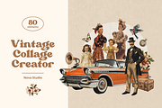 80 Vintage Collage Creator, an Object Graphic by Nova Studio (Thumbnail 1 of 9)