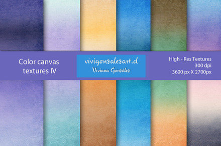 Color canvas textures IV