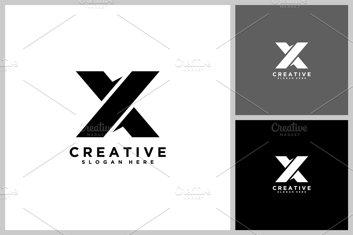 initial letter x design template, a Branding & Logo Template by quadrazo