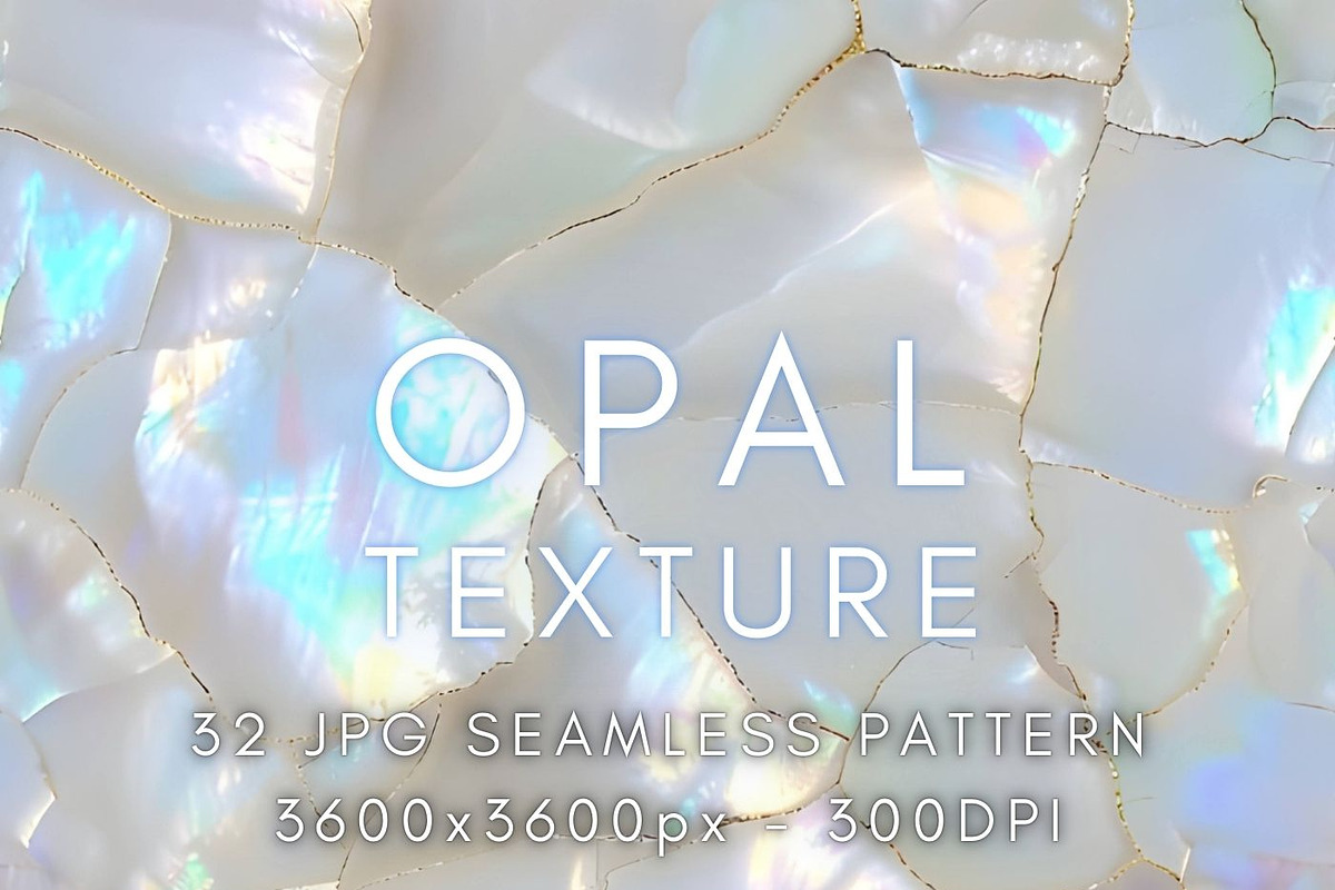 Iridescent Holographic Opal Texture, a Pattern Graphic by UniqueMe (Photo 5 of 17)