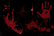 Blood Overlay Element Set, a Seasonal Illustration by Invisual Studio (Thumbnail 3 of 7)