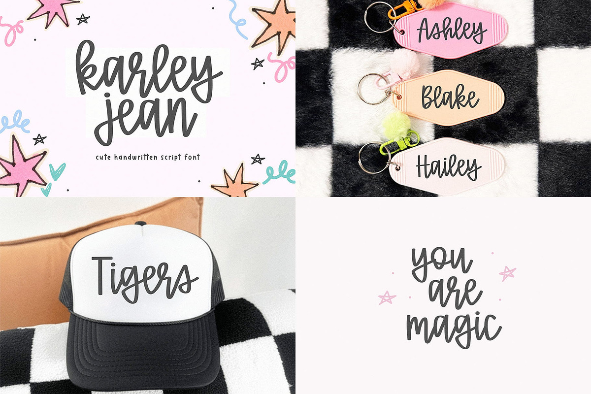 Cute & Trendy Font Bundle | Vol 2, a Handwritten Font by KA Designs (Photo 3 of 15)