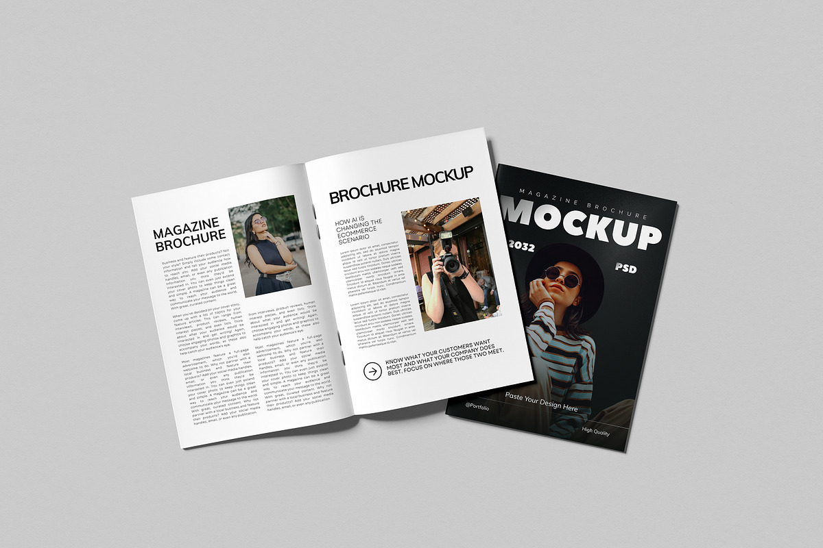 Magazine Brochure Mockup, a Books & Magazine Mockup by AnasStudio (Photo 4 of 7)