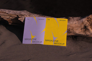 Magazine Mockup Bundle Beach