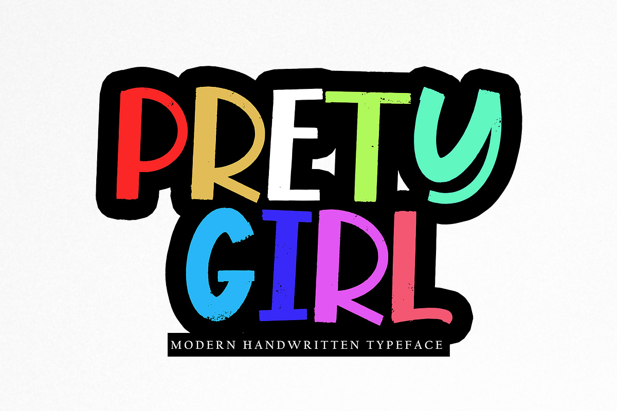 Prety Girl, a Slab Serif Font by pineungtype (Photo 1 of 6)