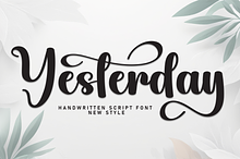 Yesterday | Script Font