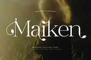Maiken Modern Stylish Font, a Serif Font by Letterena Studios (Thumbnail 1 of 15)