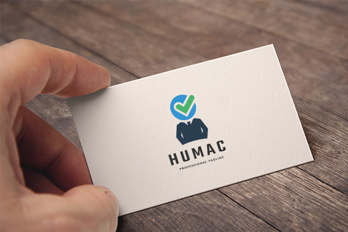 Human Check Logo, a Branding & Logo Template by Design_Planet