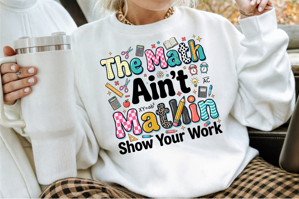 Math Teacher PNG, Back to School Png, an Object Illustration by Sublimation Artist (Photo 2 of 9)