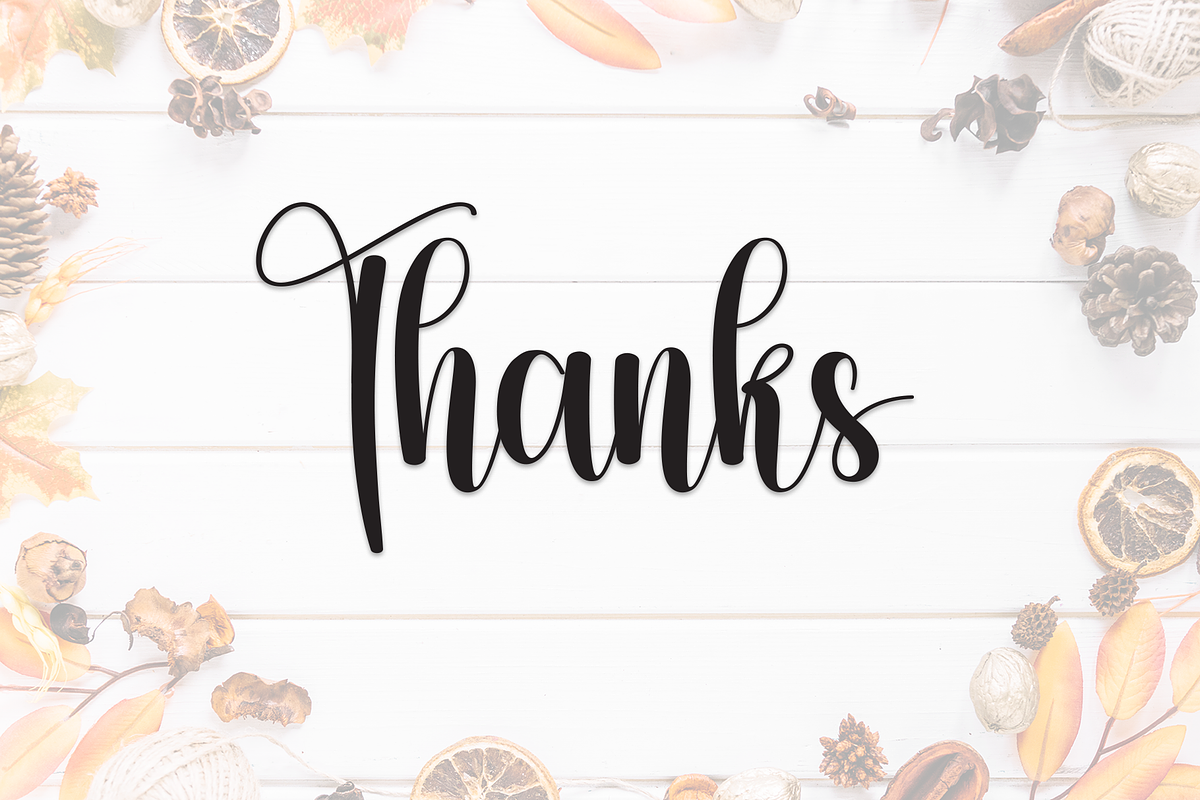Thanks Giving | Script Font, a Handwritten Font by Scratchones (Photo 9 of 9)
