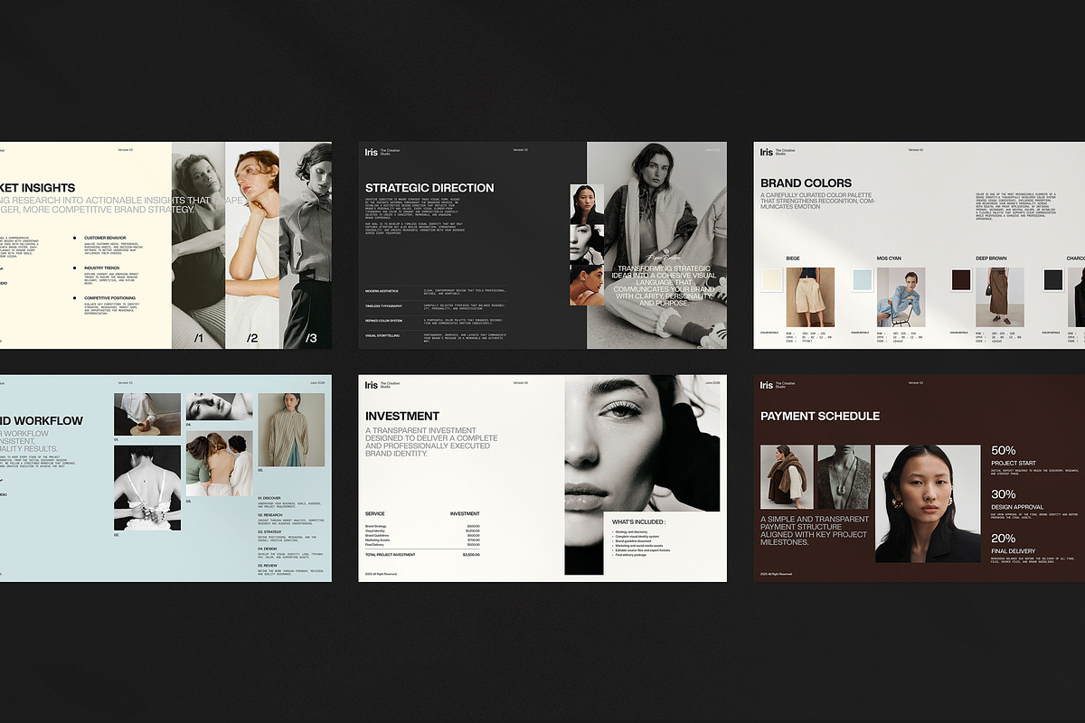 Iris Brand Proposal | Canva, a Presentation Template by evgenystudio (Photo 10 of 11)