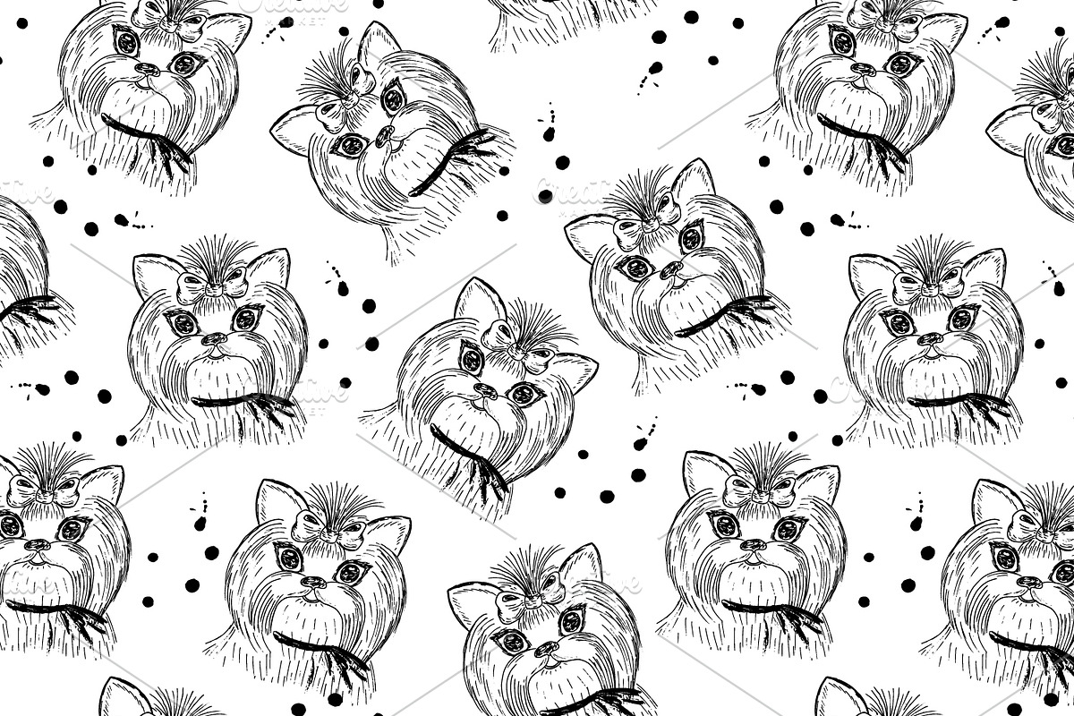 Cute dogs collection!, a Pattern Graphic by Irene_Boiko_ART (Photo 6 of 16)