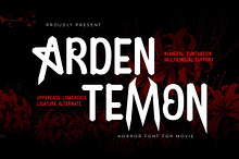 Ardentemon - Horror Movie Font
