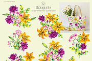 Bloom Reverie Watercolor Collection, a Decorative Illustration by SashaKondr (Thumbnail 11 of 14)