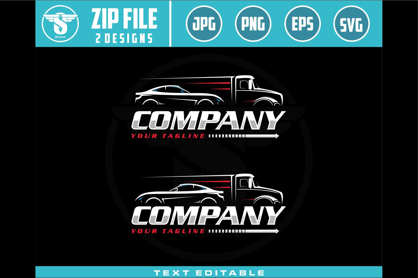 truck and car logo trucking logo, a Branding & Logo Template by ...