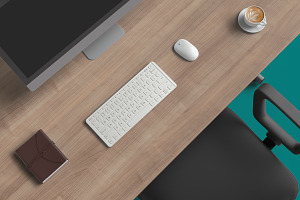 Desk Mat Mockup Fully Editable