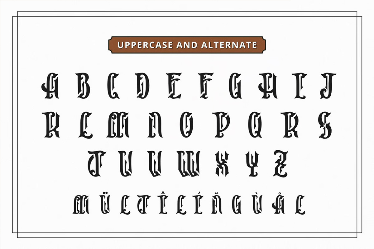 Progust - Vintage Font, a Blackletter Font by Viswal Studio (Photo 6 of 6)
