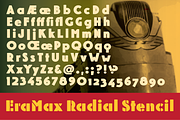 EraMax Radial Black, a Sans Serif Font by Our House Graphics Inc. (Thumbnail 5 of 6)