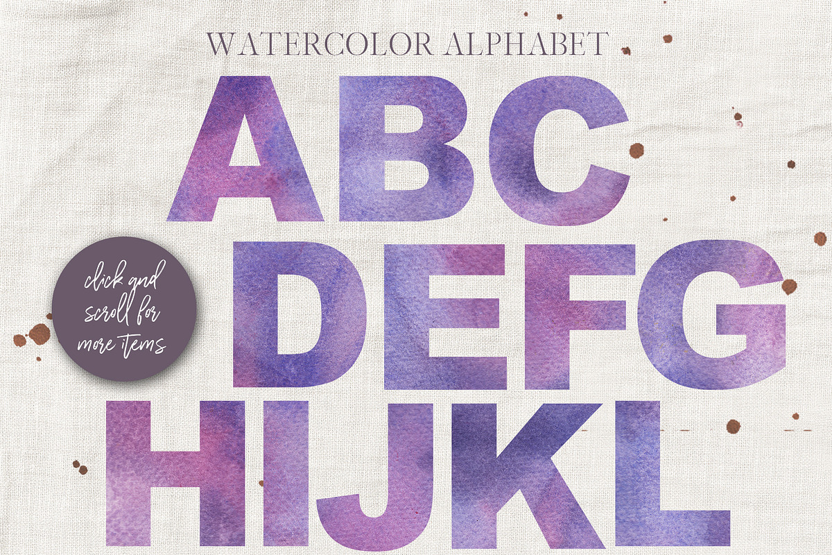 Floral Watercolor Graphics Set, a Texture Illustration by Honey & Jazz Co. (Photo 12 of 14)