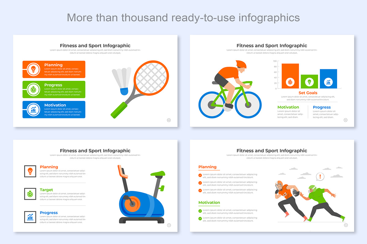 Fitness & Sport Infographic Template, a Presentation Template by Mighty-Slide (Photo 7 of 7)