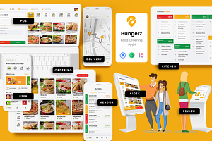 6 In 1 Food Ordering App Hungerz