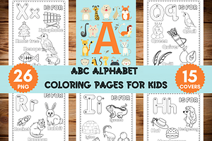 ABC Alphabet Coloring Pages For Kids