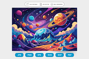 A cosmic artwork that captures the b