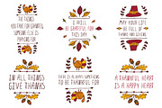 Handdrawn Thanksgiving elements, a Decorative Illustration by AV Design (Thumbnail 1 of 4)