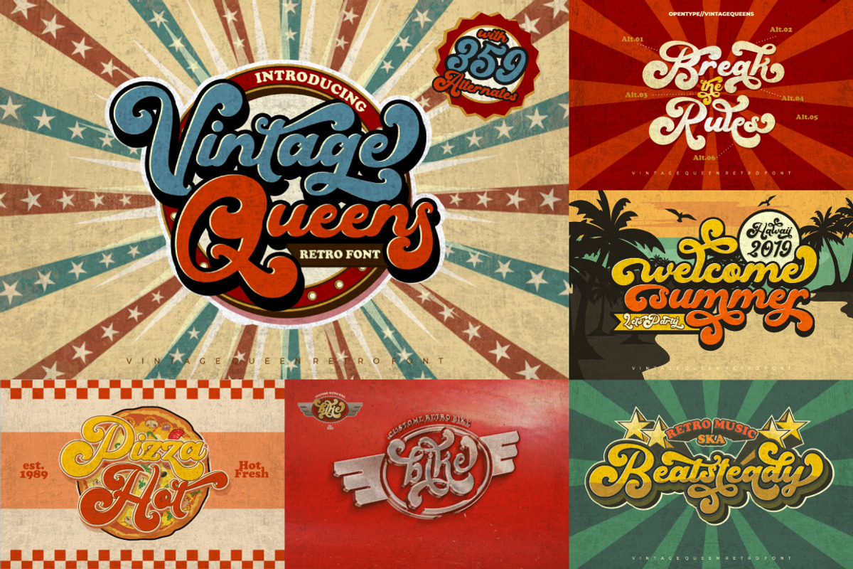 Best Vintage Font Bundles, a Script Font by PutraCetol Studio (Photo 4 of 18)