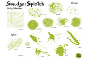 Gritty Stamp Brushes - Photoshop, a Brush Add-On by INKY STAMP BRUSHES (Thumbnail 4 of 10)