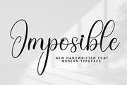 Imposible | Script Font, a Handwritten Font by Scratchones (Thumbnail 1 of 8)