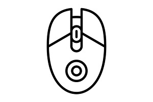 Mouse Line Icon, an Icon by Pexelpy