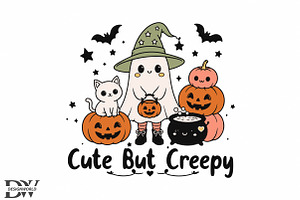 Cute But Creepy Halloween PNG, a Seasonal Illustration by Designworld