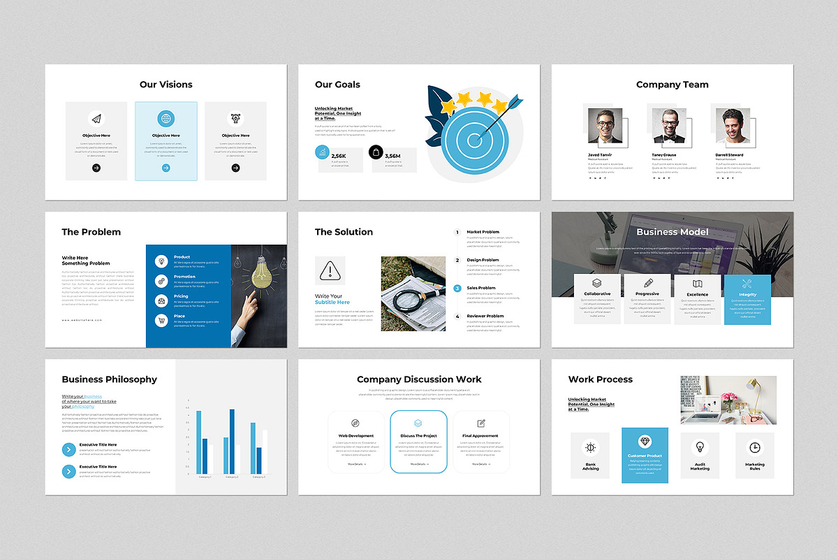 Business Presentation Template, a Presentation Template by GenerousArt (Photo 3 of 8)