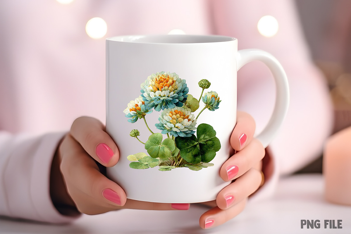 Watercolor Spring Wildflowers Png, an Illustration by Craft Nest (Photo 8 of 11)