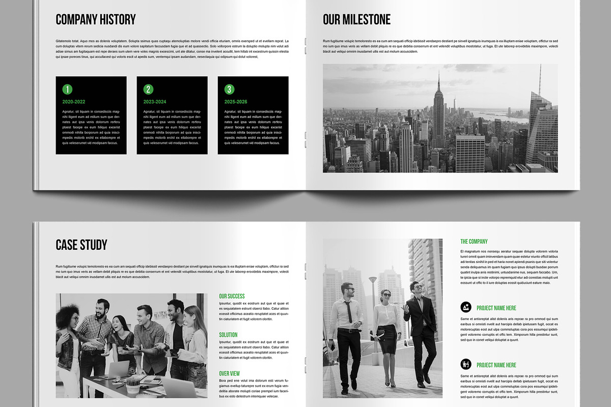 Company Profile Design Landscape, a Brochure Template by MightyDesign (Photo 2 of 8)