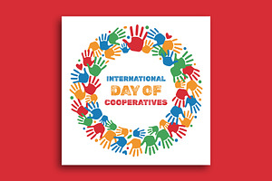 International Day of Cooperatives, a Social Media Template by nandinigraphics