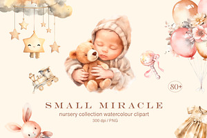 Small Miracle, Watercolor Clipart