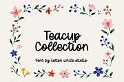 Teacup Collection, a Handwritten Font by Sofia Skoog (Thumbnail 1 of 11)